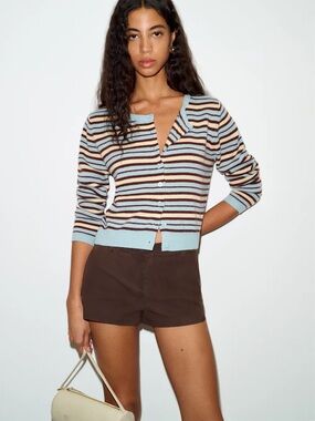 Reformation Clara Cashmere Crew Cardigan - Size Small